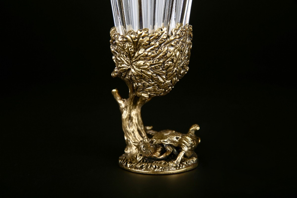 Набор лафитников "Русский Лес" 6 шт. в подарочном футляре