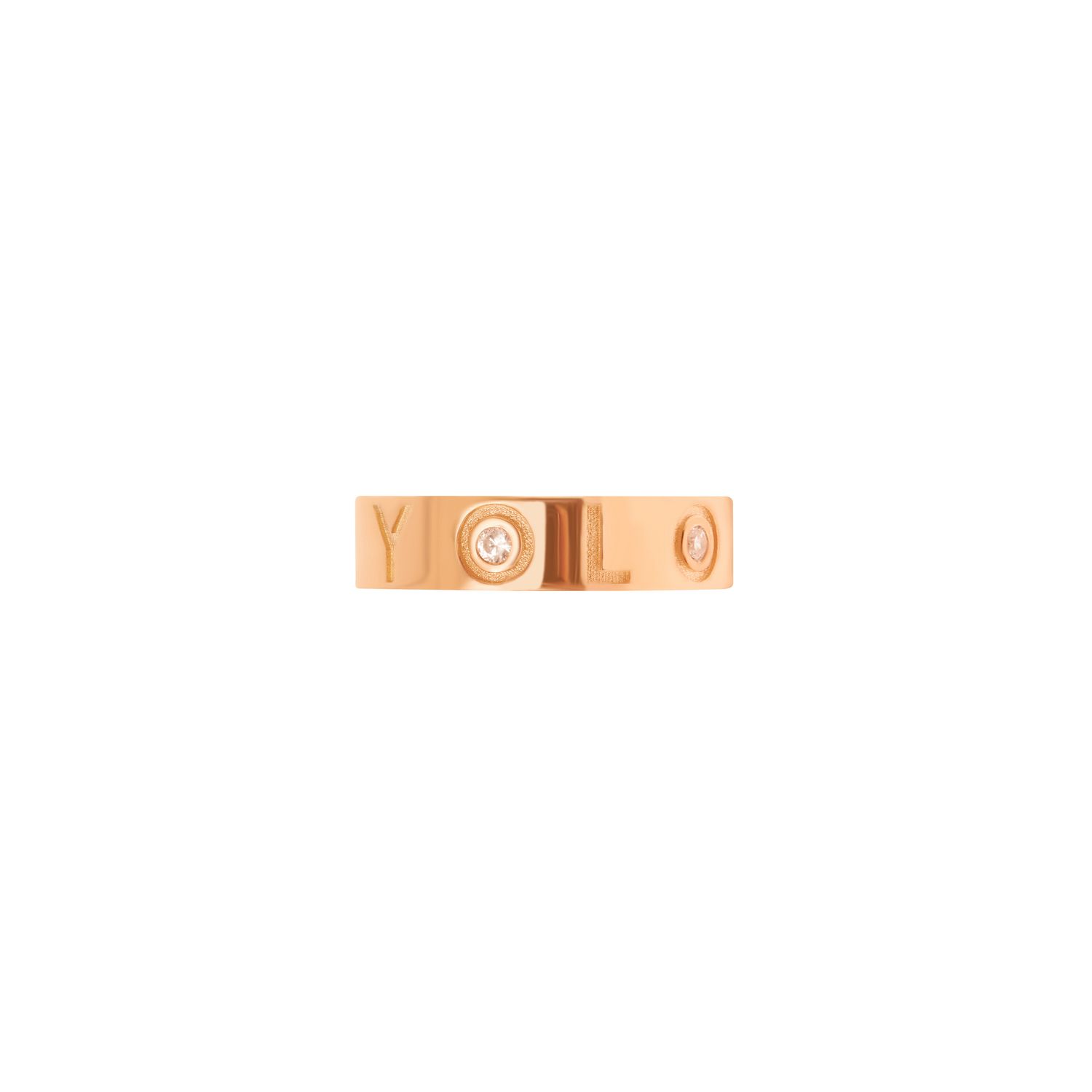 Кольцо Reminder Ring – YOLO Rose Gold