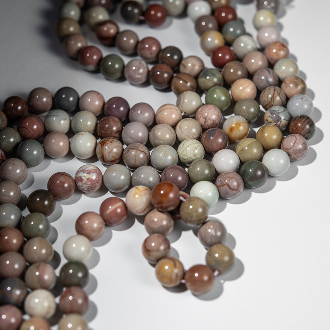 Алашаньский агат натуральный, бусины в форме шара 10,6мм