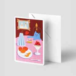 Открытка подарочная Farforite «Праздничный стол» в конверте