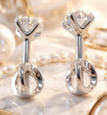 Ювелирные серьги из серебра 925 пробы