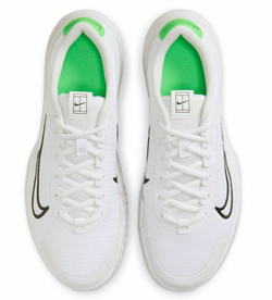 Женские теннисные кроссовки Nike Court Vapor Lite 2 - white/black/poison green