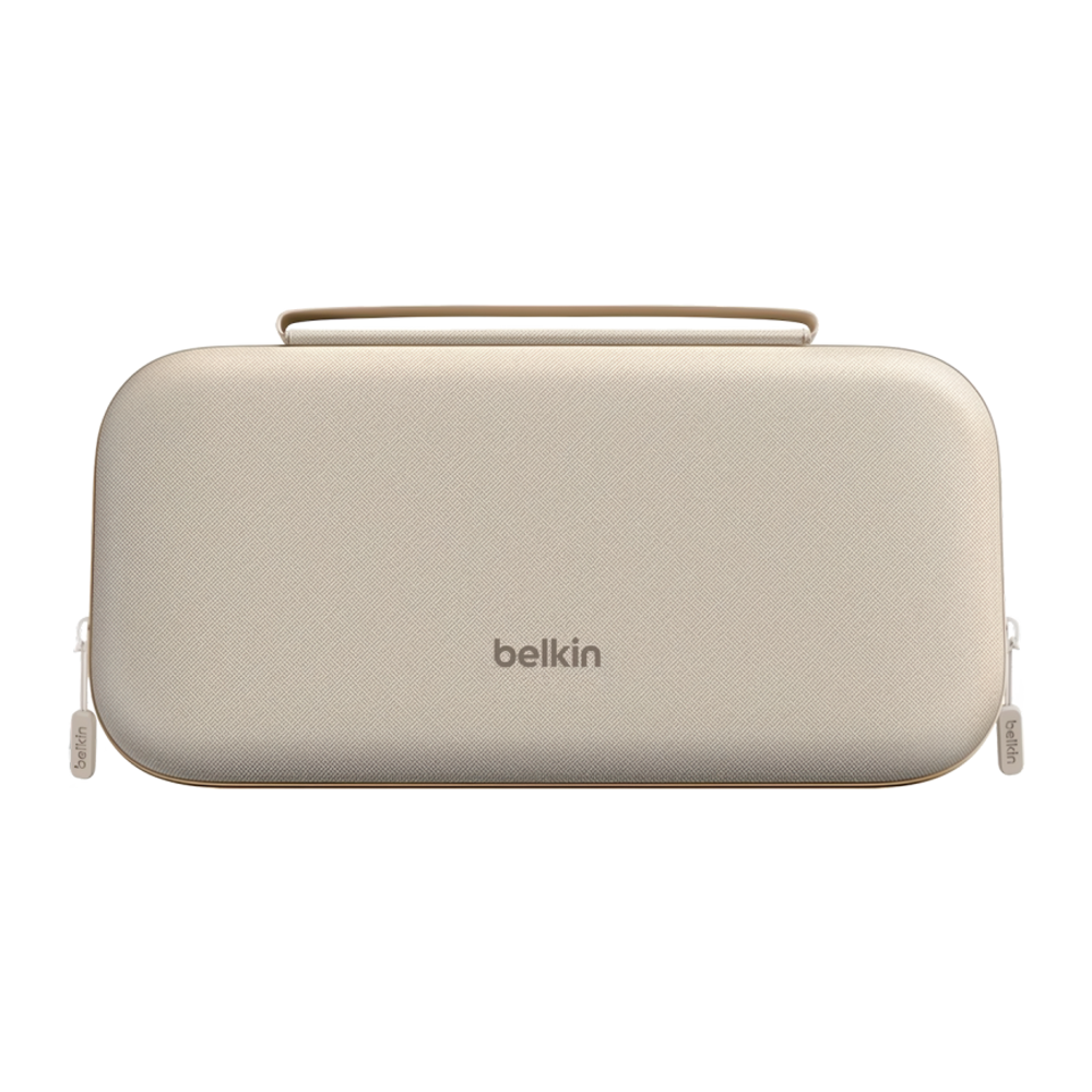 Тканевый чехол Belkin Gaming Charging Case для Nintendo Switch 2 Водостойкий гибридный чехол из полиэстера с ремешком-ручкой. Вмещает до двенадцати картриджей с играми. Есть кармашек для AirTag