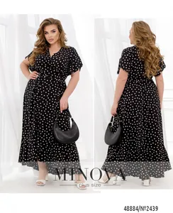 Платье 2439-черный Minova