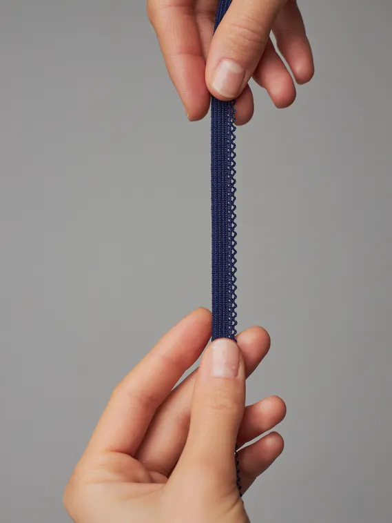 061 К-94/9 Резинка ажурная Lauma 9 мм, темно-синий 061