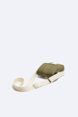 ZARA ВЕРТИКАЛЬНАЯ ХОЛЩОВАЯ СУМКА, ХАКИ