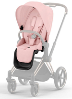 Коляска 3 в 1 Cybex Priam IV Rosegold complete и автокресло Cloud T i-Size Mirage Grey Plus Peach Pink