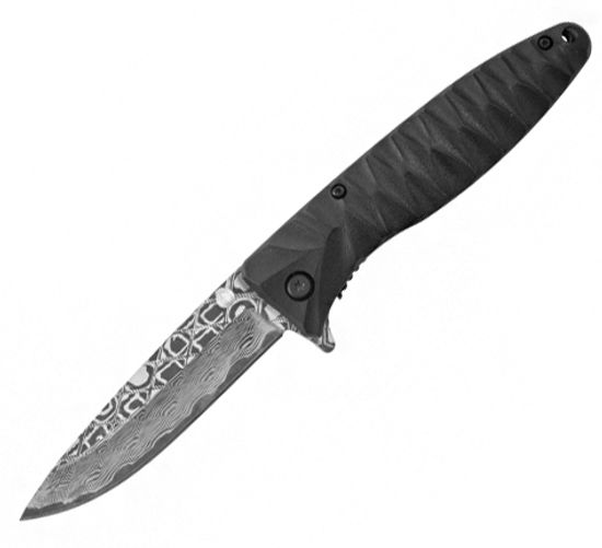 Складной нож Firebird F620 черный (травление) c клинком из стали 440C, рукоять Нейлон