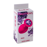 Анальная пробка 9,5см Lola Games Emotions Cutie Large Pink Dark Purple Crystal 4013-02Lola