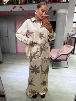 Шелковый костюм Coral Bay молочный