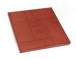 Плитка полимерпесчаная красная 330*330*25 (9 шт/м2)