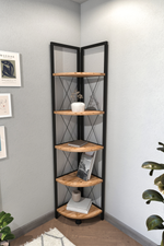 Угловой стеллаж  160х35 - сосна