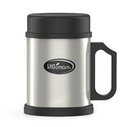 Термокружка Biostal (0,33 литра) с пластиковой ручкой и крышкой