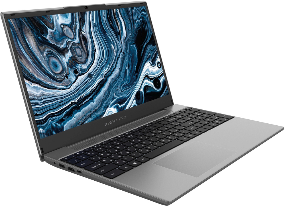 Ноутбук  Digma Pro Breve 15.6 ", Ryzen 7, 16 Гб RAM, 512 Гб SSD, Radeon RX Vega 8, Темно-серый