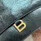Сумка BALENCIAGA Crush среднего размера, черного цвета