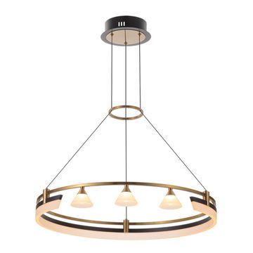 Подвесная светодиодная люстра 42W 3000K CL211062 чёрный / бронза HELLY Citilux