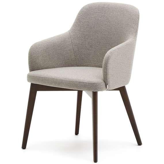 Стул Nelida, коричневый шенилл с темными ножками