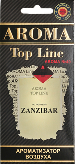 Ароматизатор для автомобиля AROMA TOP LINE №49 ZANZIBAR картон