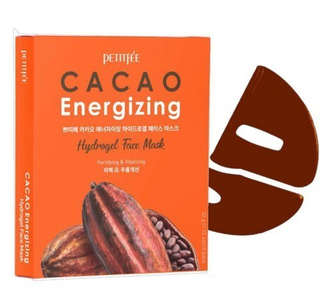 Гидрогелевая маска с экстрактом какао PETITFEE Cacao Energizing Hydrogel Face Mask