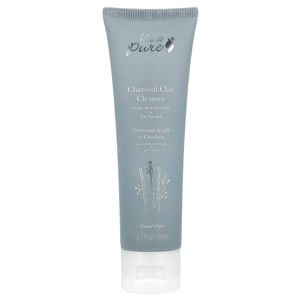 100% PURE, Очищающее средство с древесным углем, 80 мл (2,7 жидк. Унции)