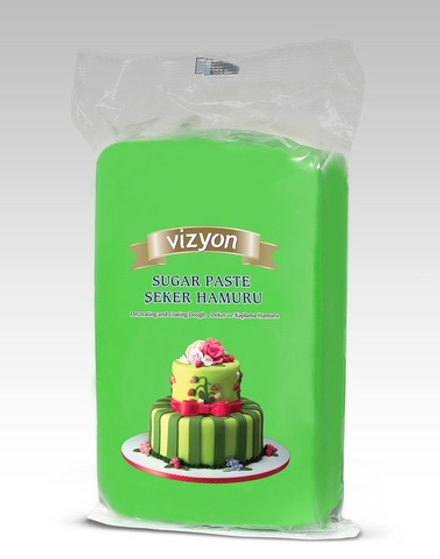 Мастика сахарная зеленая Vizyon, 0,5 кг