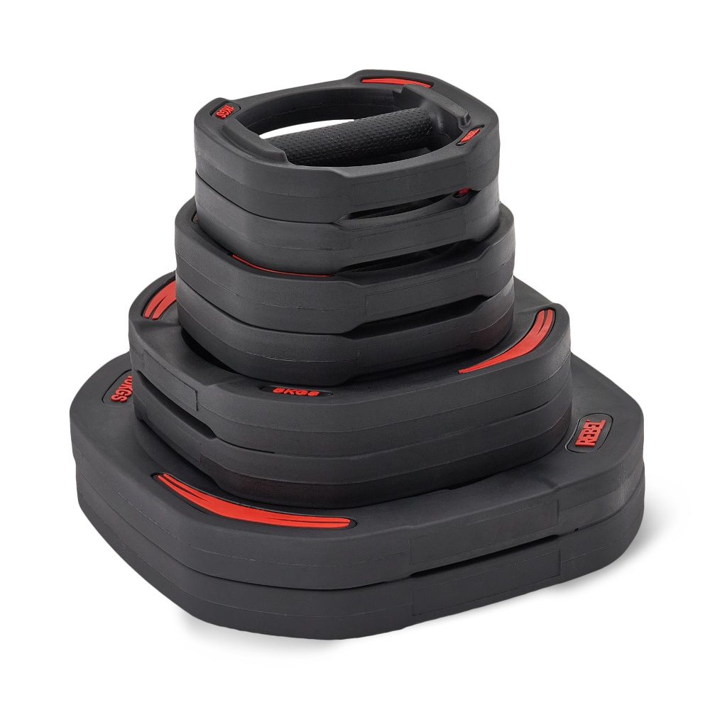 Диски 10 кг для памп-штанги для аэробики REBEL R-SMRTP (пара)