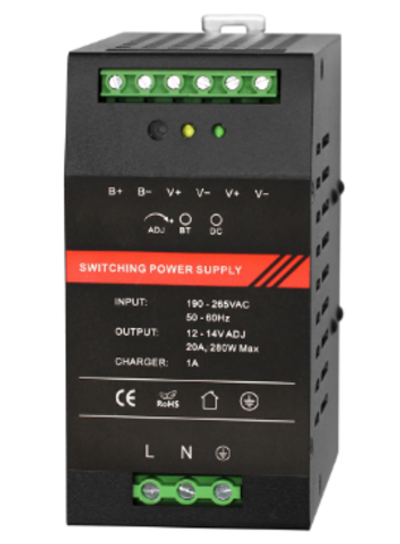 ST-PS120BDU-BK Блок бесперебойного питания ST-PS120BDU-BK 12 В DC/ 20 A, крепление на DIN-рейку, чер