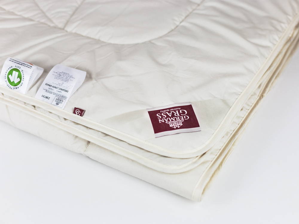 Одеяло легкое German Grass Organic Linen Grass фрагмент