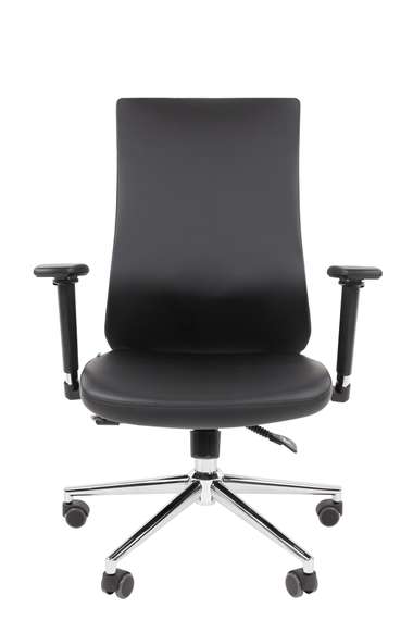 Офисное кресло Chairman 500LUX Россия экокожа черный БП