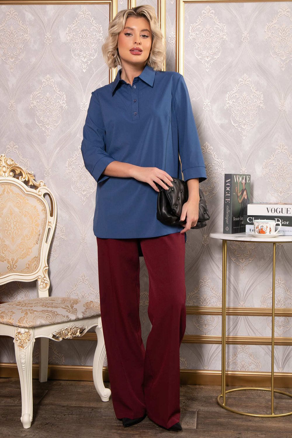 Блуза Искра (голубая) Б14737-3М LT Collection