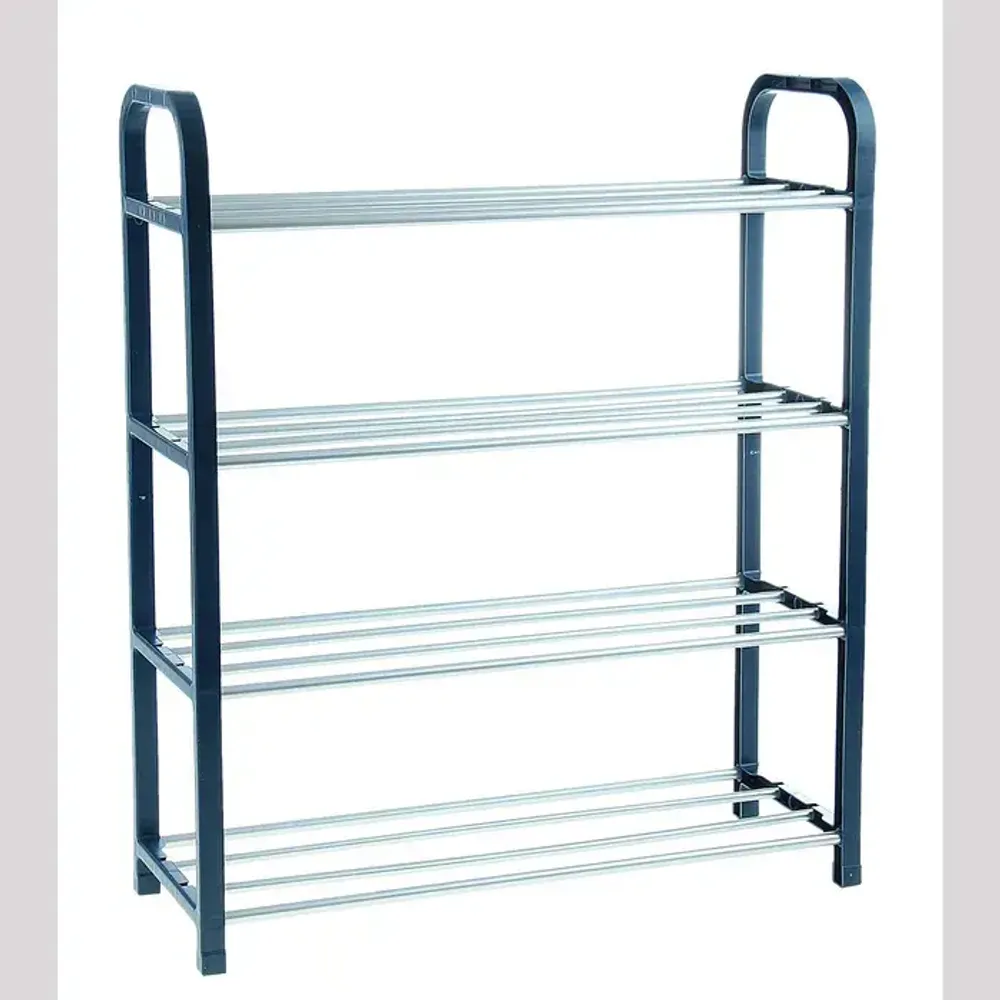 Обувница Доляна (Синий), 4 яруса, 50×19×59 см