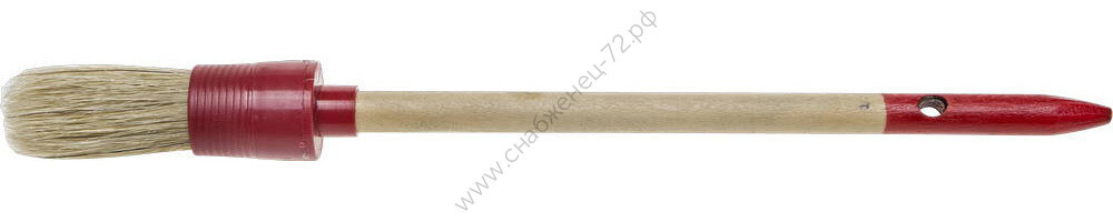 STAYER UNIVERSAL 20 мм, пластмассовый корпус, светлая натуральная щетина, деревянная ручка, Круглая кисть, MASTER (0141-20)