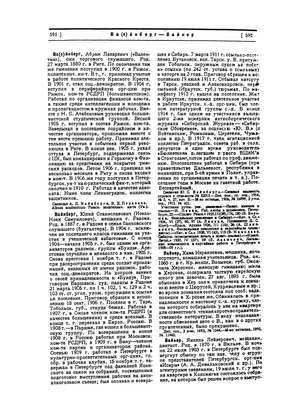 Деятели революционного движения в России. Био-Библиографический словарь: Том 5. Социал-демократы. Выпуск 2 (В-Гм) | Э. А. Корольчук; Ш. М. Левин