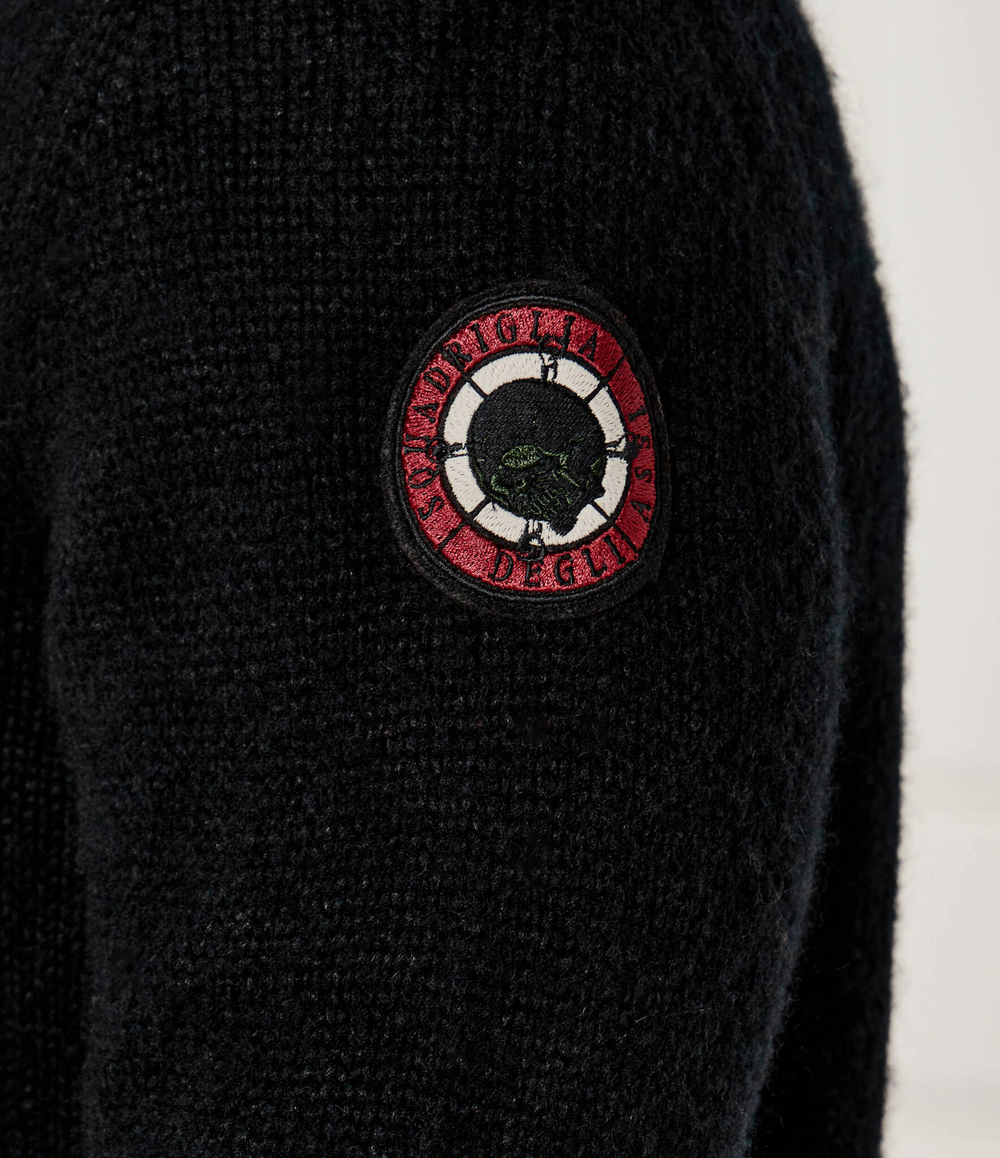 Шерстяной свитер Aeronautica Militare - черный(MA1530L546)