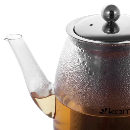 Заварочный чайник 900 мл. Kamille KM-1604 (стекло, нержавеющая сталь)