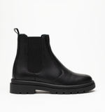 Челси женские натуральная кожа с байкой, черные