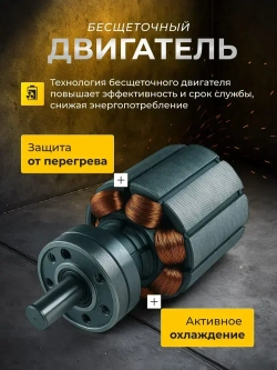 Болгарка аккумуляторная с регулировкой оборотов, УШМ аккумуляторная, с комплектом дисков, 2 АКБ