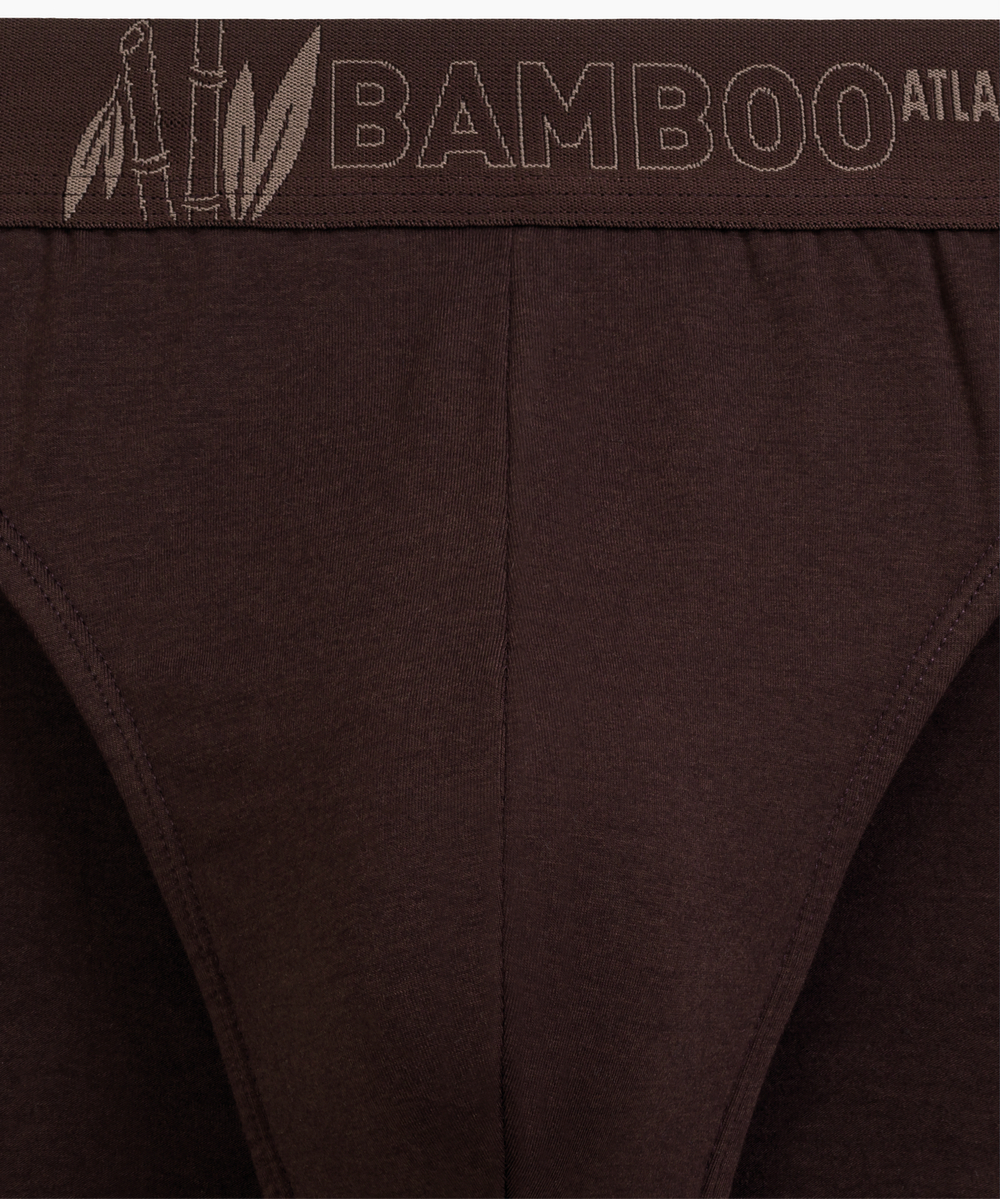 Мужские трусы слипы спорт Atlantic, 3 шт. в уп., бамбук, бежевые + коричневые + сине-зеленые, 3MP-213