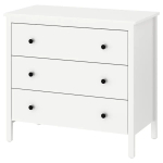 Комод с 3 ящиками - IKEA KOPPANG/КОППАНГ ИКЕА, 46х90х83 см, белый