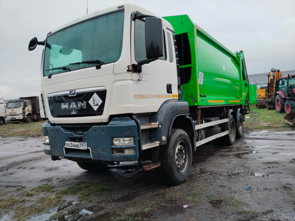 Завод специальной техники GPM* на шасси MAN TGS 6x4 Мусоровоз GPM IV 22H25P (Дизельный, 10,5 л, 360