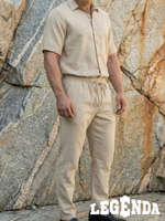 Летний костюм мужской с брюками LEGENDA Urban бежевый