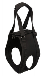 Шлейка Trixie "Walking Aid", для средних собак, регулируемая, эластичная, черная, L