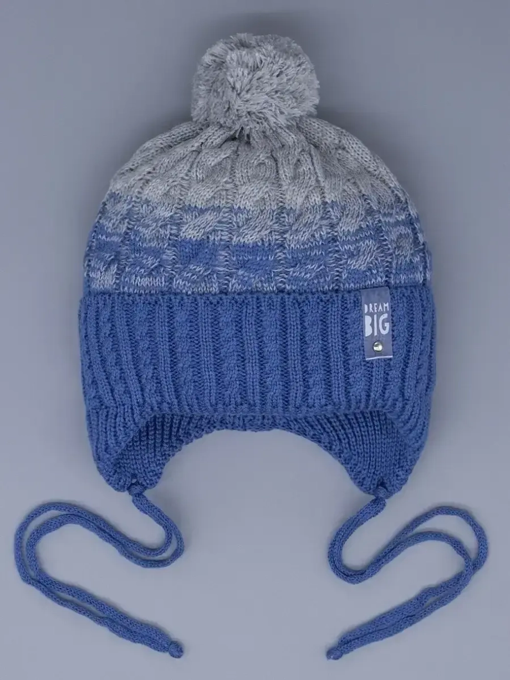 Шапка для мальчика осенняя на завязках