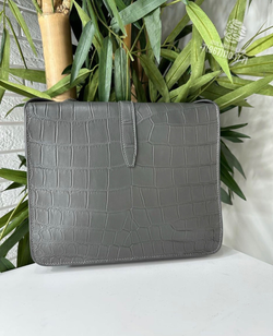 Сумка через плечо Hermes Messenger из Crocodile Porosus Noir