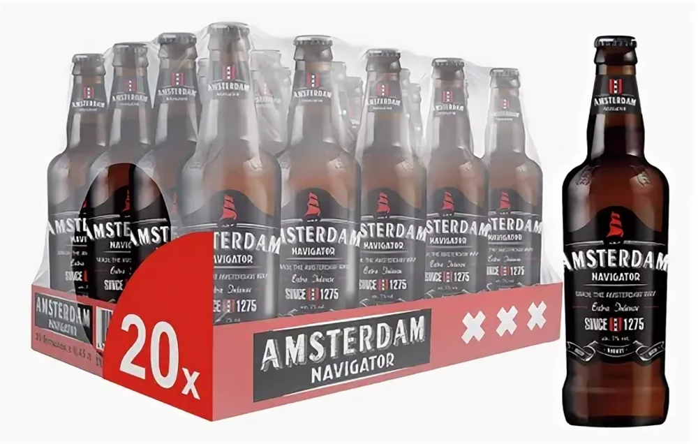 Пиво "Amsterdam навигатор" 0,45л. с/т (24шт., в упаковке)