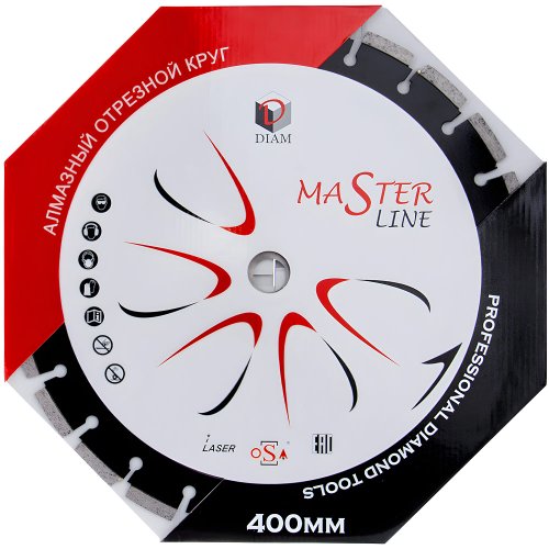 Диск алмазный DIAM MASTERLINE 400*25,4 мм сегмент 000528