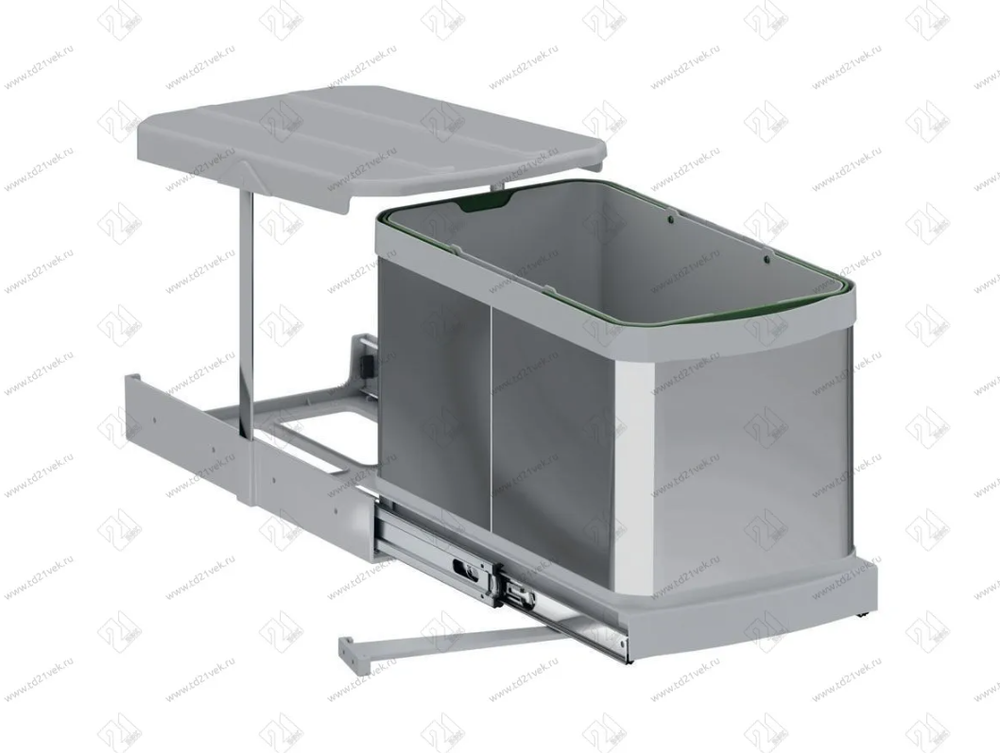 S-2574-G Мусорное ведро в базу 400 мм, Starax Large Busket, (260x440x300 мм)