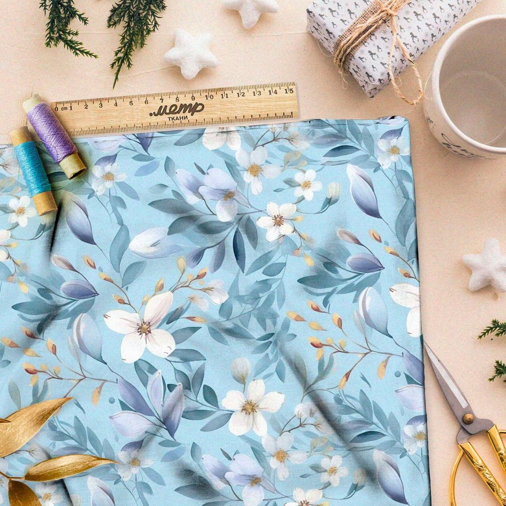 Ткань Ниагара Софт цветочная мелодия