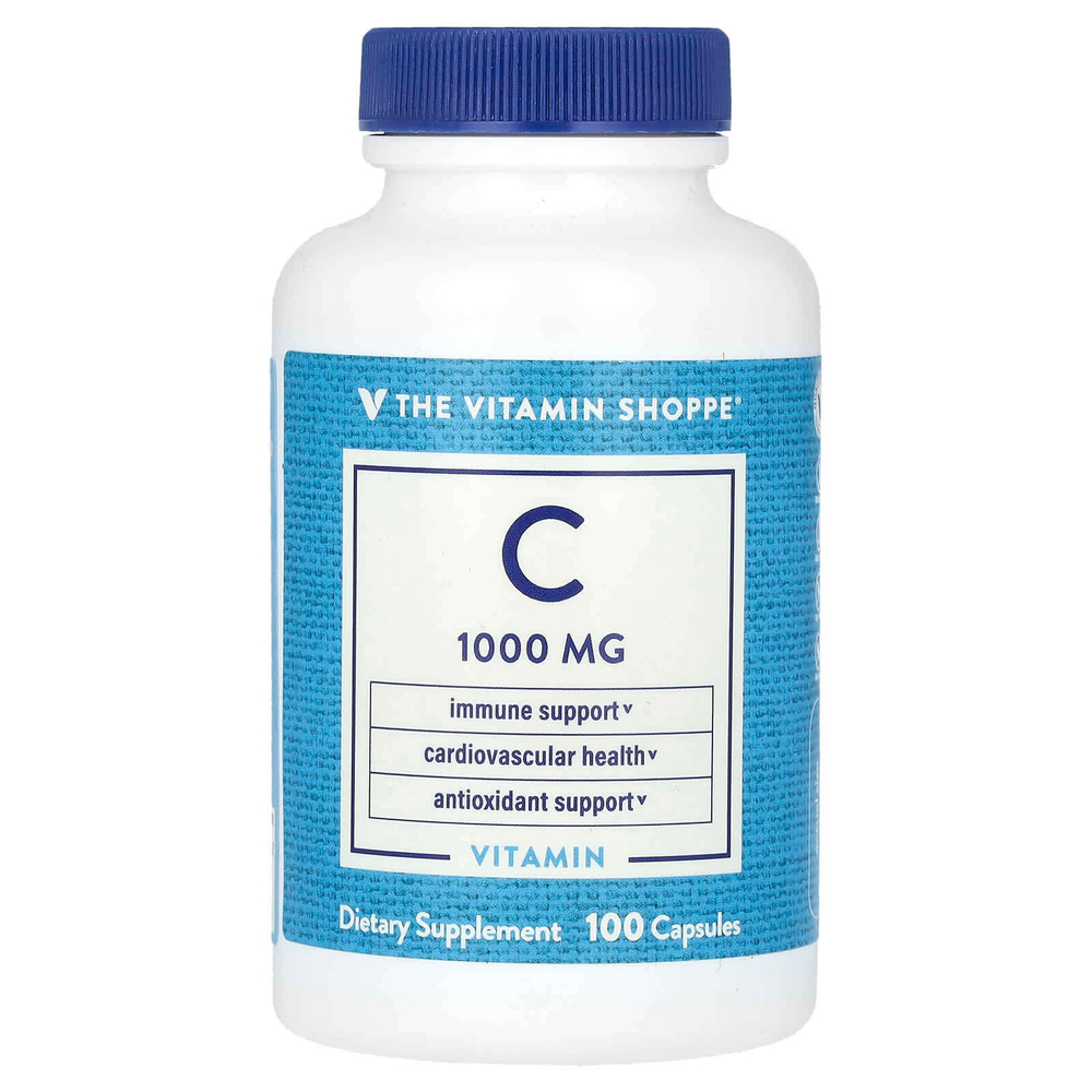 The Vitamin Shoppe, витамин C, 1000 мг, 100 капсул