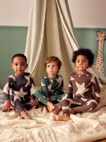 Пижама для мальчика Next K98-601, 3 шт., Зеленый, Коричневый, Темно-серый